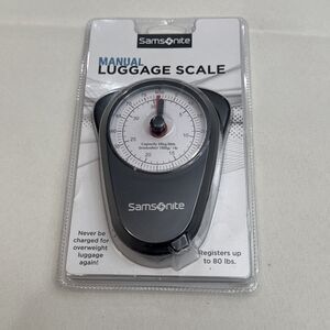 SAMSONITE Luggage Scale Analog Manual Up to 80Lbs Weight BLACK - NEW SEALED